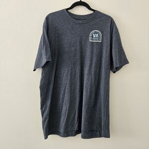 RVCA Men's Short-Sleeve Crewneck T-Shirt in Charcoal Gray XXL